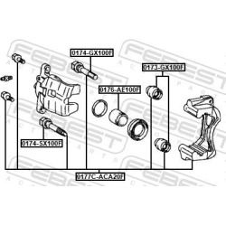 stabdžių apkabos kronšteino rinkinys  stabdžių apkabos kronšteino rinkinys