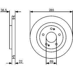  stabdžių diskas (1vnt)