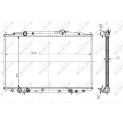  radiatorius, variklio aušinimas <small>EASY FIT</small>