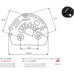  apsauginis dangtelis, kint. sr. generatorius <small>Brand new AS-PL</small>