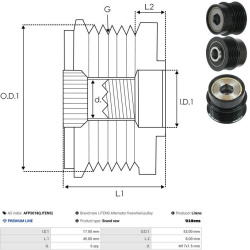  laisvos eigos sankaba, kint. sr. generatorius <small>Litens</small>