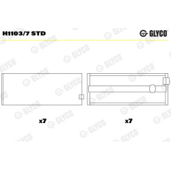  pagrindiniai guoliai, alkūninis velenas
