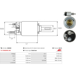  solenoidinis jungiklis, starteris <small>AS</small>