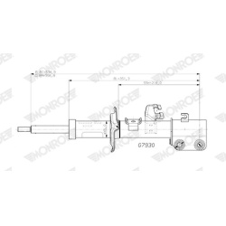  amortizatorius <small>MONROE ORIGINAL (Gas Technology)</small>