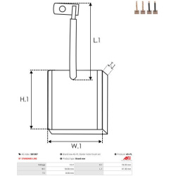  anglies šepetėlis, starteris <small>Brand new AS-PL</small>