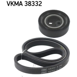  V formos rumbuotas diržas, komplektas