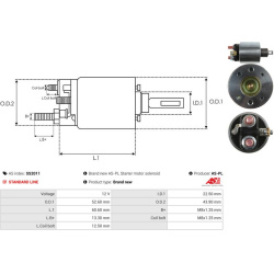  solenoidinis jungiklis, starteris <small>AS</small>