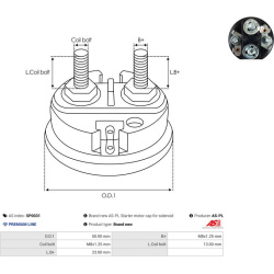  starterio relės dangtelis <small>Brand new AS-PL</small>