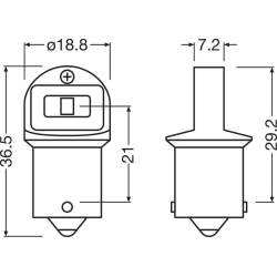  galinio rūko žibinto lemputė <small>LEDriving® SL</small>