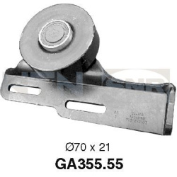 įtempiklio skriemulys, V formos rumbuotas diržas  įtempiklio skriemulys, V formos rumbuotas diržas