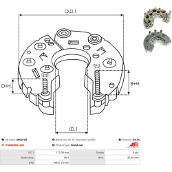  lygintuvas, kintamosios srovės generatorius <small>Brand new AS-PL</small>
