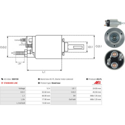  solenoidinis jungiklis, starteris <small>AS</small>