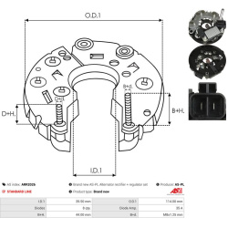  lygintuvas, kintamosios srovės generatorius <small>Brand new AS-PL</small>