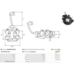  laikiklis, angliniai šepetėliai <small>Brand new Valeo</small>