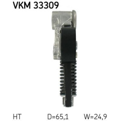  diržo įtempiklis, V formos rumbuotas diržas