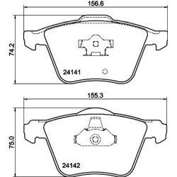  stabdžių trinkelių rinkinys, diskinis stabdys