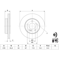  stabdžių diskas (1vnt)