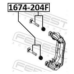 kreipiantysis varžtas, stabdžių apkaba  kreipiantysis varžtas, stabdžių apkaba