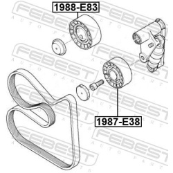  kreipiantysis skriemulys, V formos rumbuotas diržas