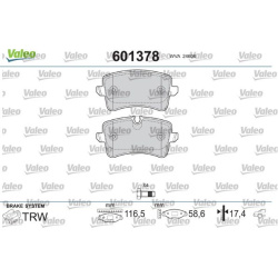  stabdžių trinkelių rinkinys, diskinis stabdys