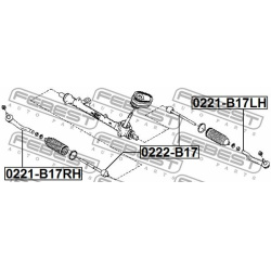  skersinės vairo trauklės galas