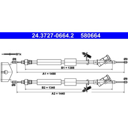 trosas, stovėjimo stabdys  trosas, stovėjimo stabdys