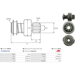  laisvos eigos pavara, starteris <small>AS</small>