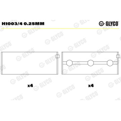  pagrindiniai guoliai, alkūninis velenas
