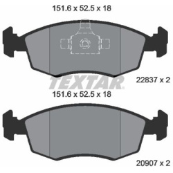  stabdžių trinkelių rinkinys, diskinis stabdys