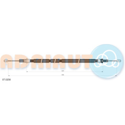 trosas, stovėjimo stabdys  trosas, stovėjimo stabdys