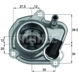  termostatas, aušinimo skystis <small>BEHR</small>