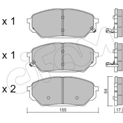  stabdžių trinkelių rinkinys, diskinis stabdys