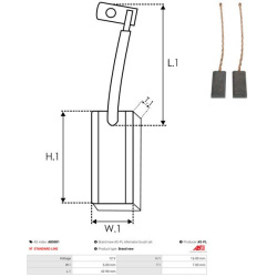  anglies šepetėlis, kint. sr. generatorius <small>Brand new AS-PL</small>