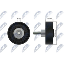  įtempiklio skriemulys, V formos rumbuotas diržas