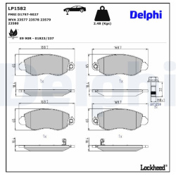  stabdžių trinkelių rinkinys, diskinis stabdys