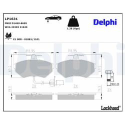  stabdžių trinkelių rinkinys, diskinis stabdys