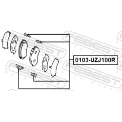  priedų komplektas, diskinių stabdžių trinkelės