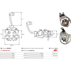  laikiklis, angliniai šepetėliai <small>AS</small>