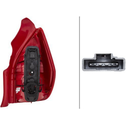  kombinuotas galinis žibintas