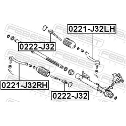  vidinė skersinė vairo trauklė