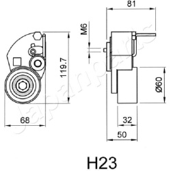  įtempiklis, paskirstymo diržas