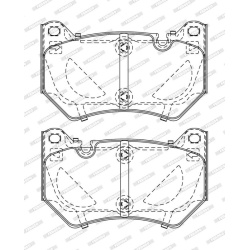  stabdžių trinkelių rinkinys, diskinis stabdys <small>PREMIER ECO FRICTION</small>