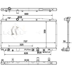  radiatorius, variklio aušinimas <small>EASY FIT</small>
