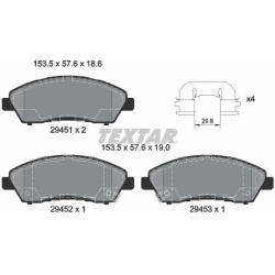  stabdžių trinkelių rinkinys, diskinis stabdys