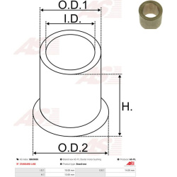  įvorė, starterio velenas <small>AS</small>