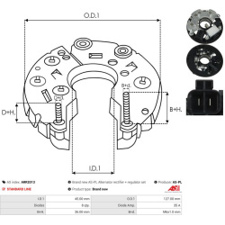  lygintuvas, kintamosios srovės generatorius <small>AS</small>