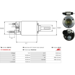  solenoidinis jungiklis, starteris <small>AS</small>