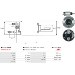 solenoidinis jungiklis, starteris <small>AS</small>