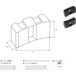  remonto komplektas, starteris <small>AS</small>
