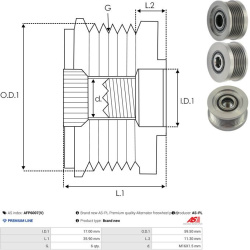  laisvos eigos sankaba, kint. sr. generatorius <small>AS</small>